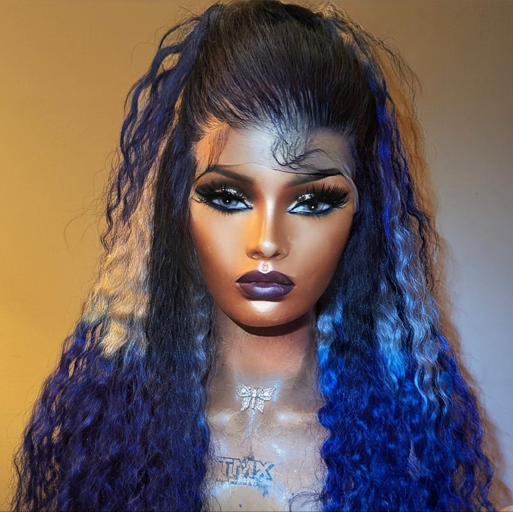HUMAN HAIR CURLY 13*6 FRONTAL WIG - Picture 3 of 7